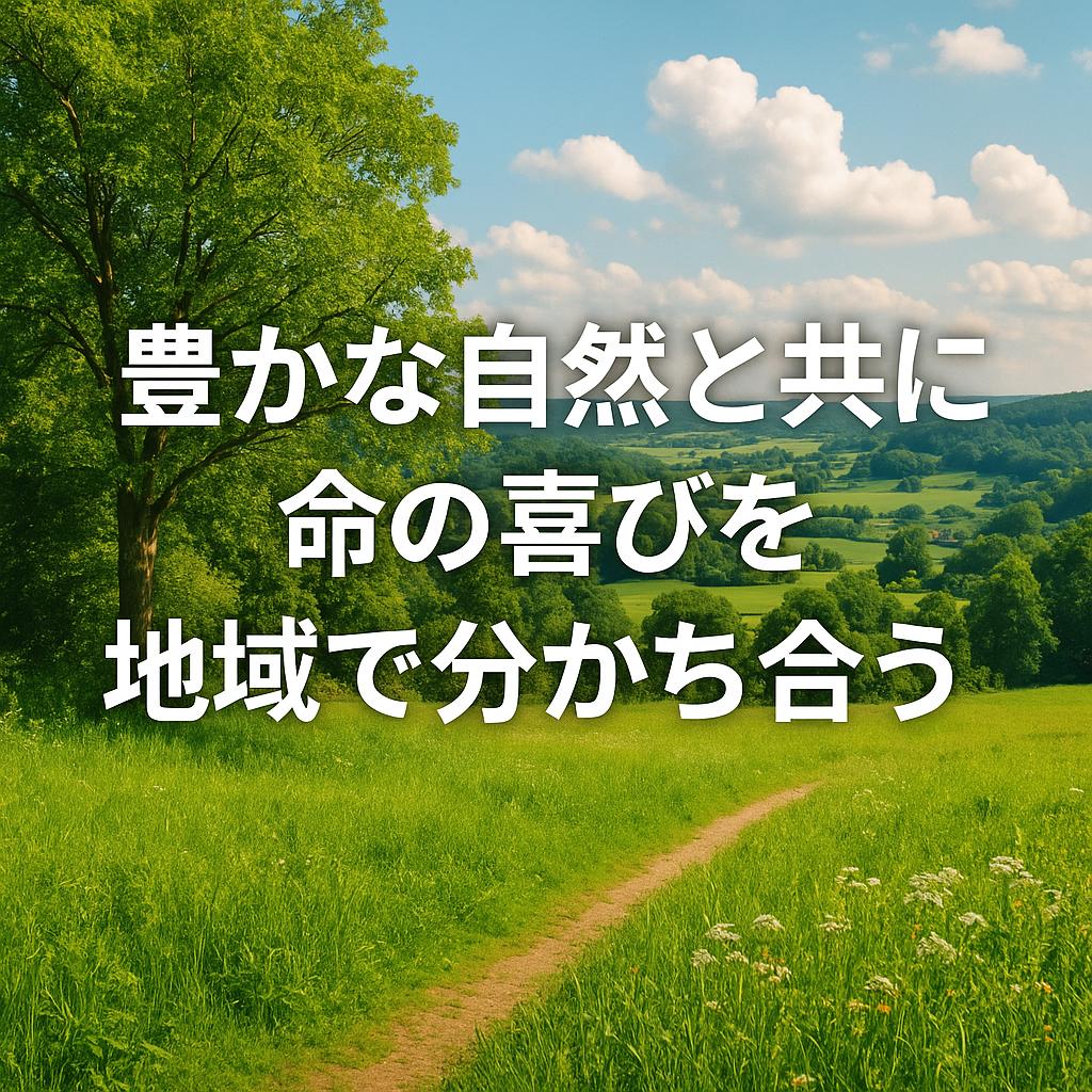 豊かな自然と共に、命の喜びを地域で分かち合う