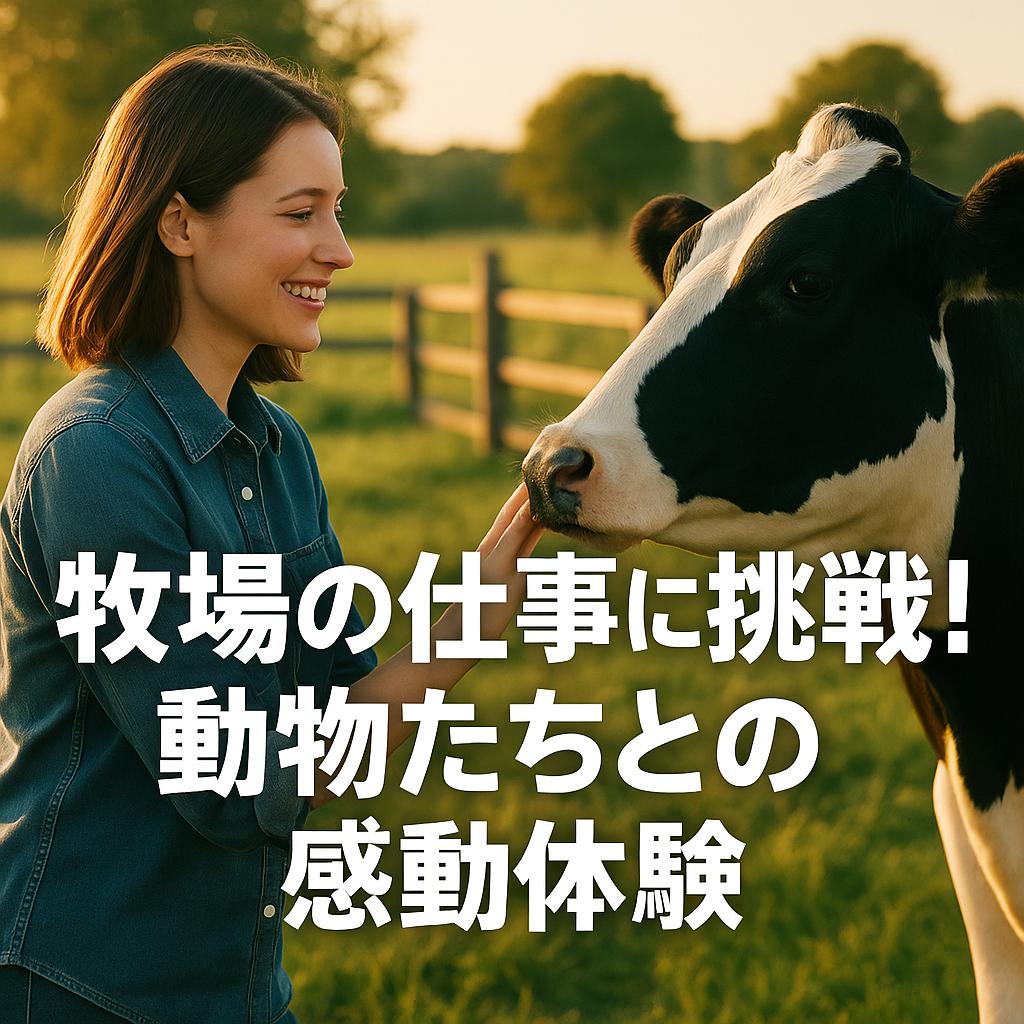 牧場の仕事に挑戦！動物たちとの感動体験