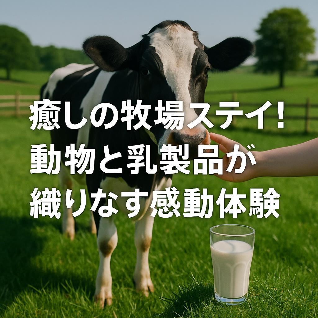 癒しの牧場ステイ！動物と乳製品が織りなす感動体験