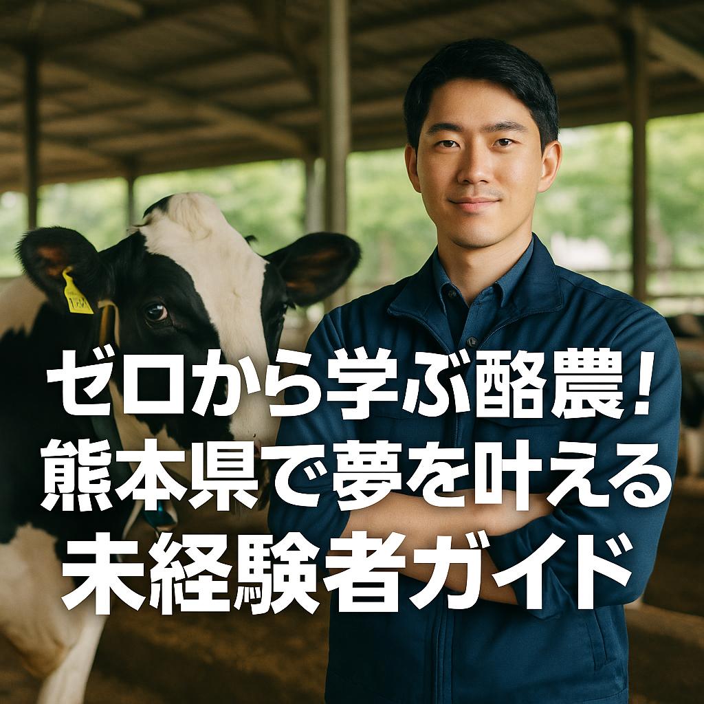ゼロから学ぶ酪農！熊本県で夢を叶える未経験者ガイド