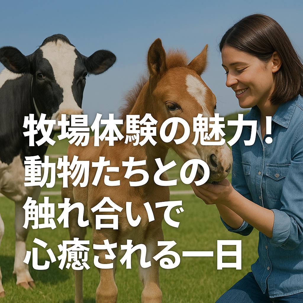 牧場体験の魅力！動物たちとの触れ合いで心癒される一日