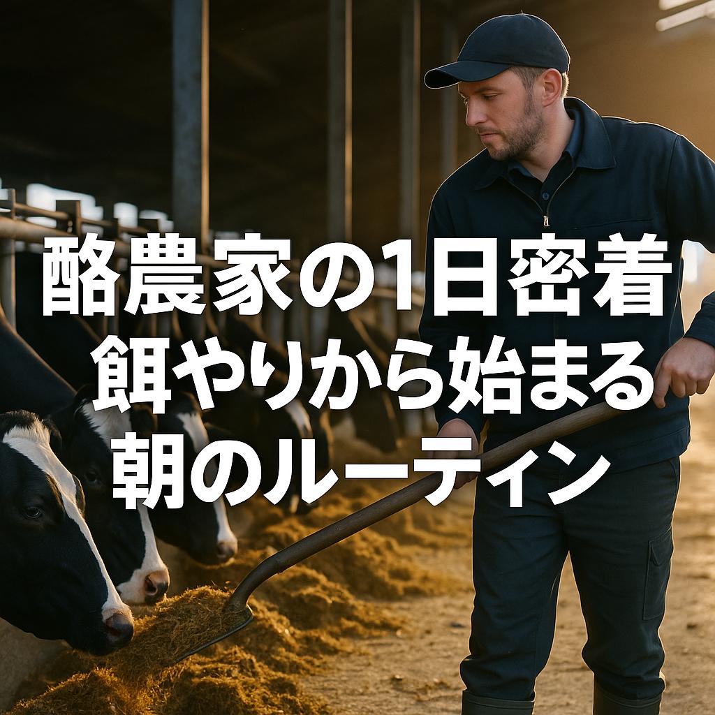 酪農家の1日密着！餌やりから始まる朝のルーティン
