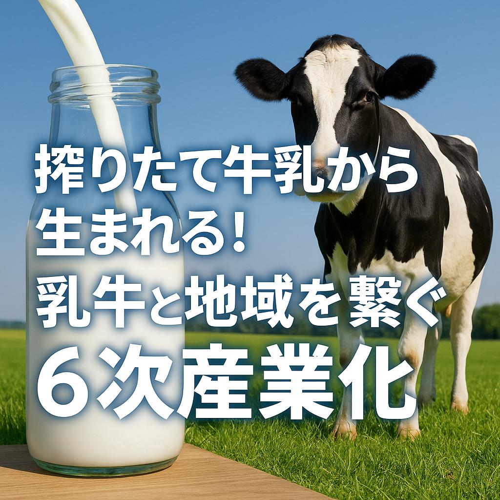 搾りたて牛乳から生まれる！乳牛と地域を繋ぐ6次産業化